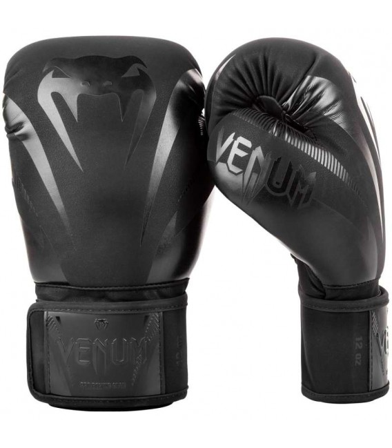 Rękawice bokserskie Venum model Impact czarno czarne
