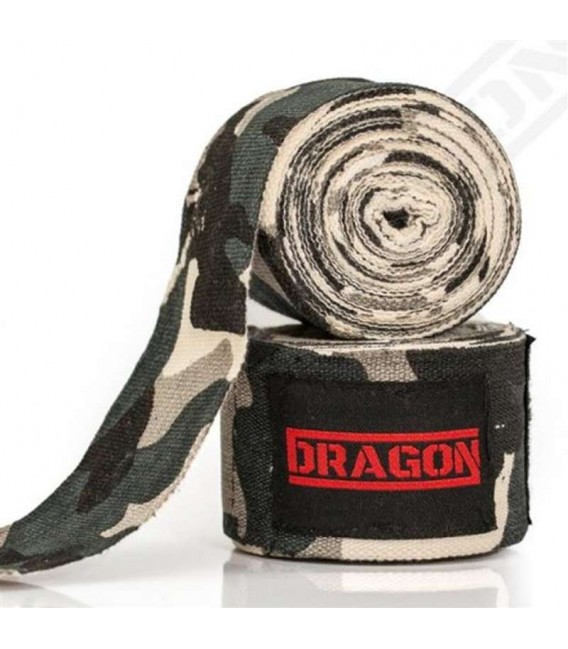 Bandaże owijki bokserskie elastyczne dragon 5m moro