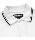 Koszulka polo Pit Bull model Slim Stripes Logo biała