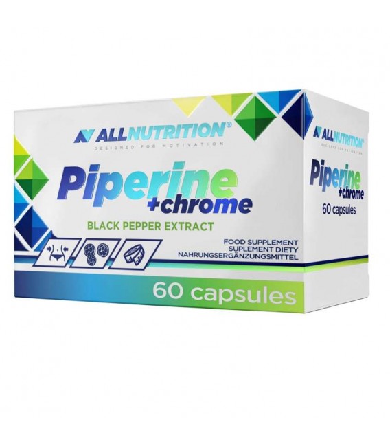 Allnutrition Piperine + Chrome 60 kaps redukcja tłuszczu