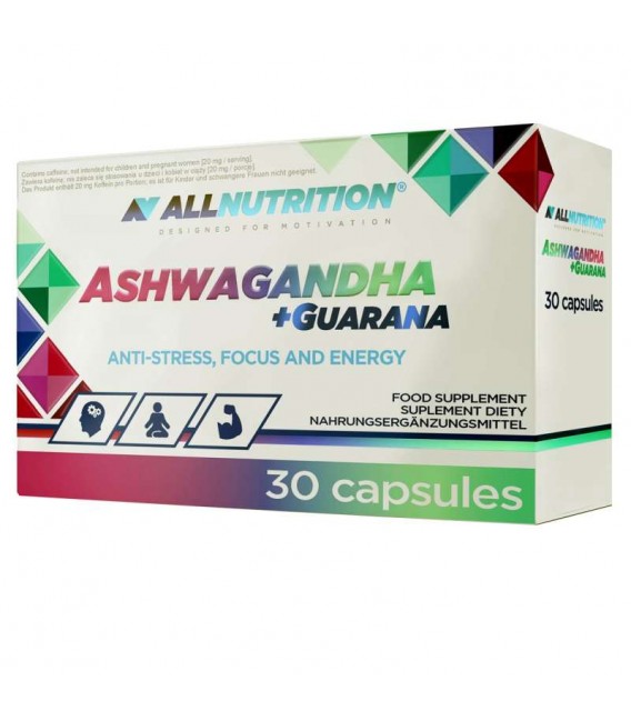 Allnutrition Ashwagandha + Guarana 30kaps