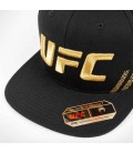 Czapeczka z daszkiem UFC Venum Authentic Fight Night czarno złota