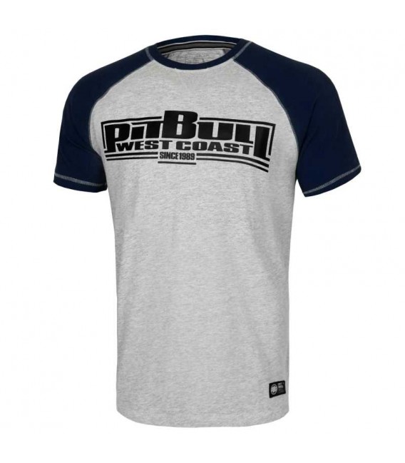 Koszulka Pit Bull Raglan Boxing kolor szaro granatowy