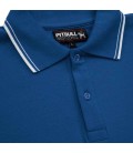 Koszulka polo Pit Bull model Slim Stripes Logo niebieska
