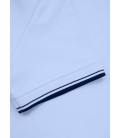 Koszulka polo Pit Bull model Slim Stripes Logo błękitna