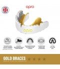 Ochraniacz zębów UFC Opro Gold Braces szczęka