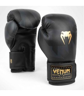 Rękawice bokserskie Venum model Razor czarno złote
