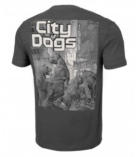 Koszulka Pit Bull West Coast model City of Dogs szara