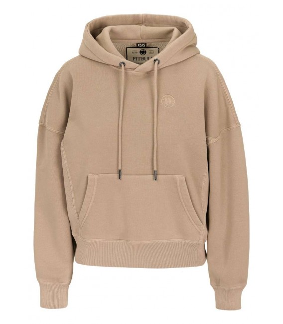 Bluza damska Pit Bull z kapturem Washed Manzanita piaskowa