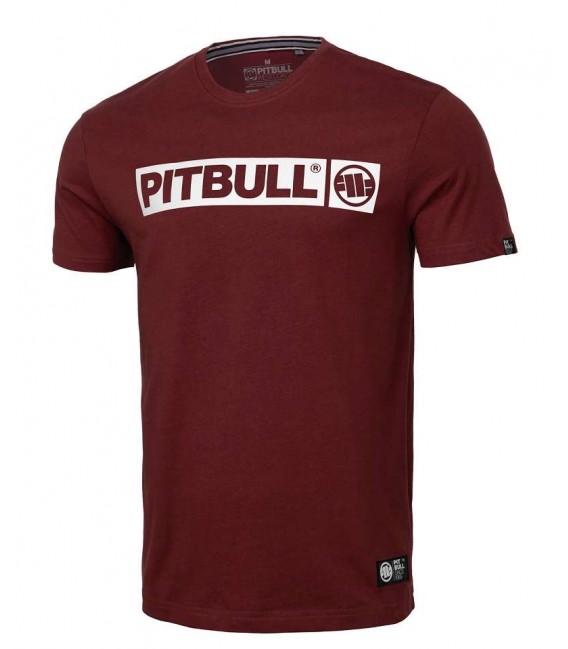 Koszulka Pit Bull model Hilltop kolor bordowy