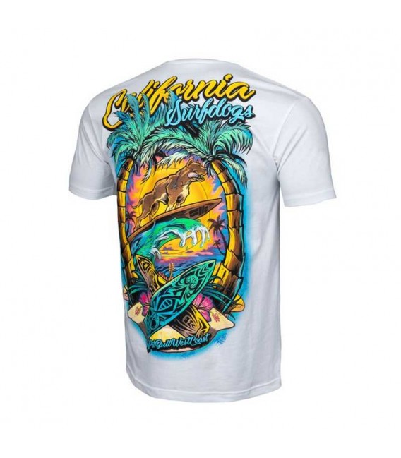 Koszulka Pit Bull model Surfdog biała