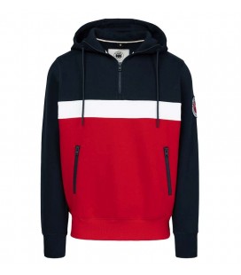 Bluza z kapturem Pit Bull model Gibson granatowo czerwona