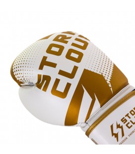 Rękawice bokserskie StormCloud model Bolt 3.0 Biało/złote