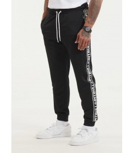 Spodnie dresowe Pit Bull Oldschool Tape Logo czarne