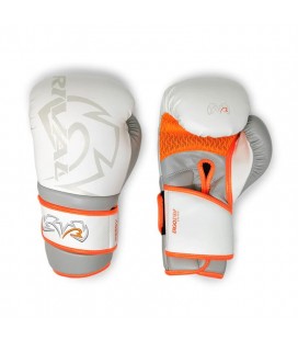 Rękawice bokserskie Rival RS80V Impulse biało-pomarańczowe – sparingowe