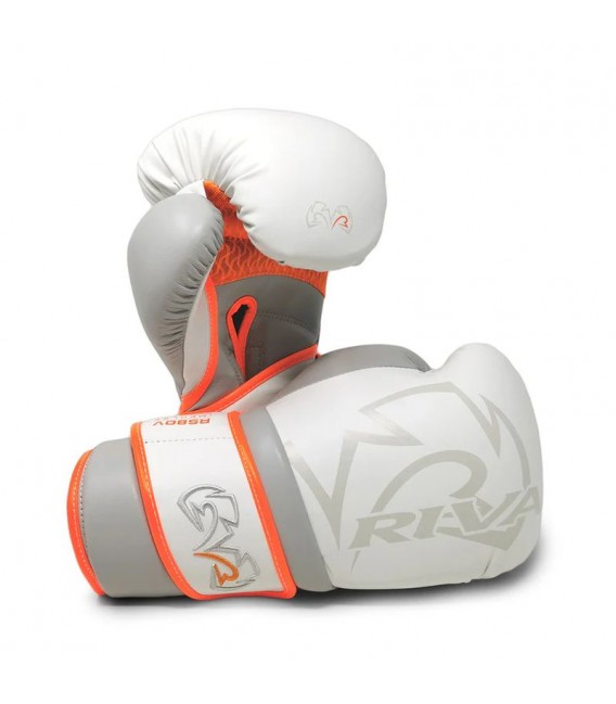 Rękawice bokserskie Rival RS80V Impulse biało-pomarańczowe – sparingowe