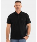 Koszulka polo Pit Bull Pique Stripes Regular czarna