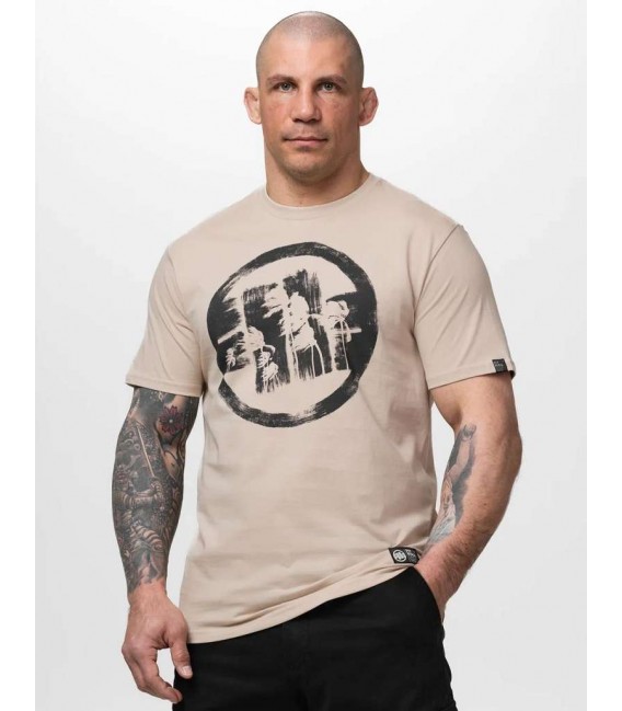Koszulka Pit Bull model Logo Palms kolor piaskowy