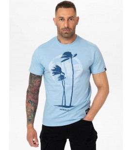 Koszulka Pit Bull model Palms kolor błękitny
