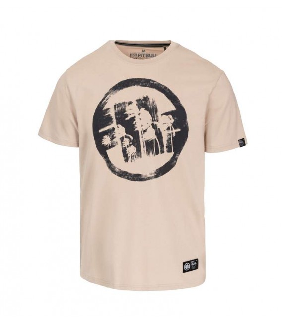 Koszulka Pit Bull model Logo Palms kolor piaskowy