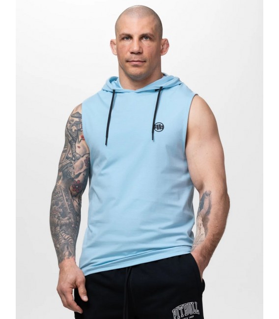Tank top z kapturem Pit Bull Spandex Hilltop błękitny