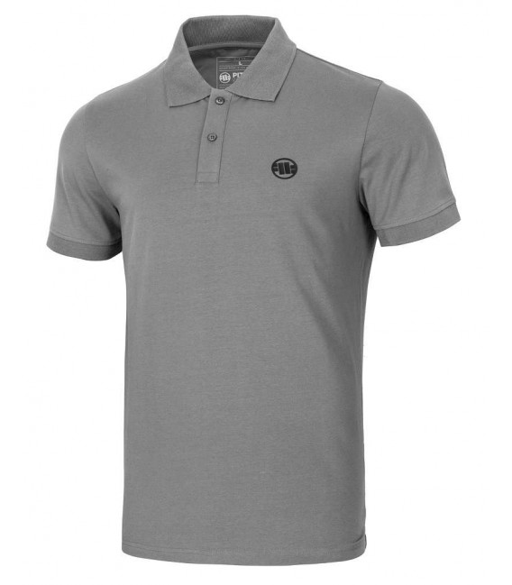Koszulka Pit Bull Polo Jersey model Slim Fit Small Logo szara