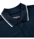 Koszulka polo Pit Bull Pique Stripes Regular granatowa