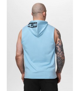 Tank top z kapturem Pit Bull Spandex Hilltop błękitny