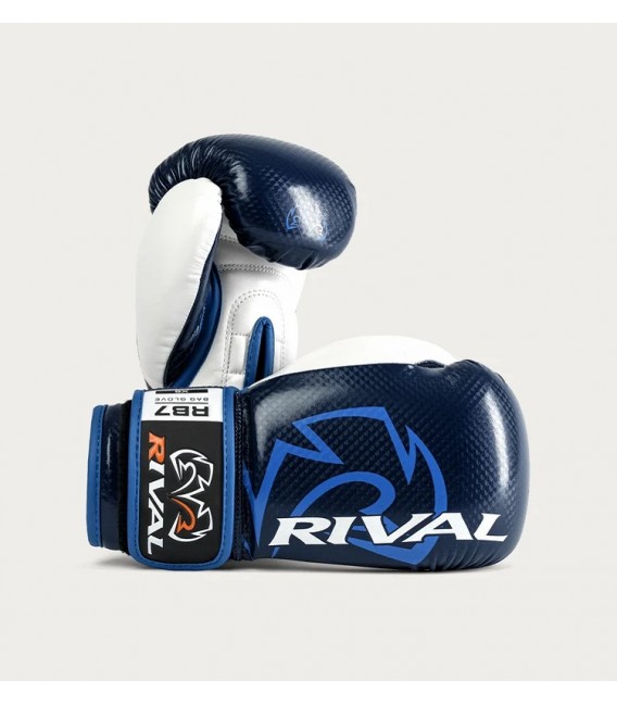Rękawice treningowe Rival RB7 Fitness Plus granatowo -białe