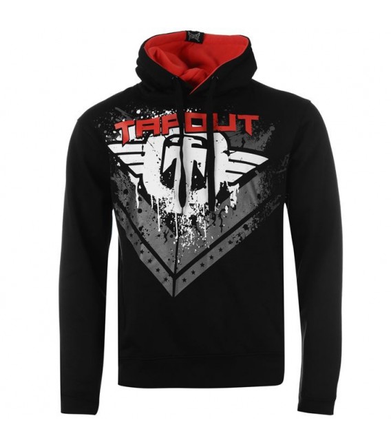 Bluza z kapturem Tapout typu kangurek kolor czarny