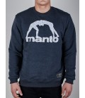 Bluza MANTO model Wrap granatowy melanż