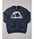Bluza MANTO model Wrap granatowy melanż