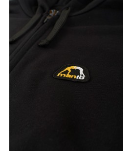 Bluza rozpinana MANTO z kapturem model Emblem kolor czarny