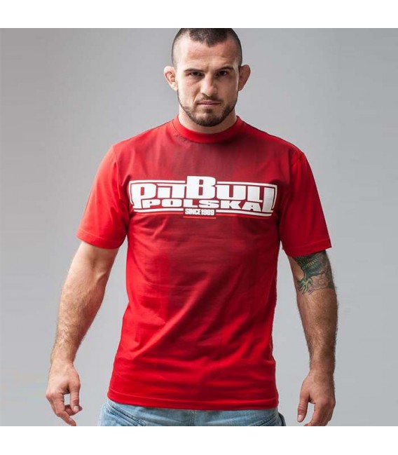 Koszulka Pit Bull Polska KSW 35 kolor czerwony
