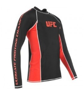 Oryginalny rashguard UFC kolor czarno - czerwony