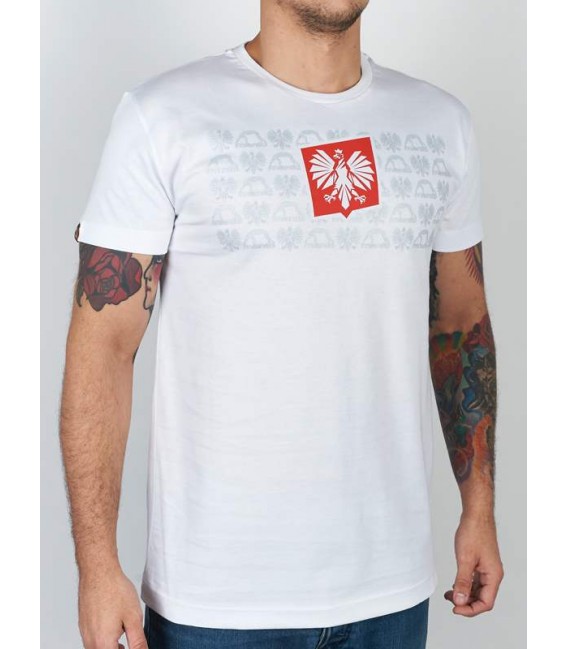 Koszulka MANTO model Herb biała