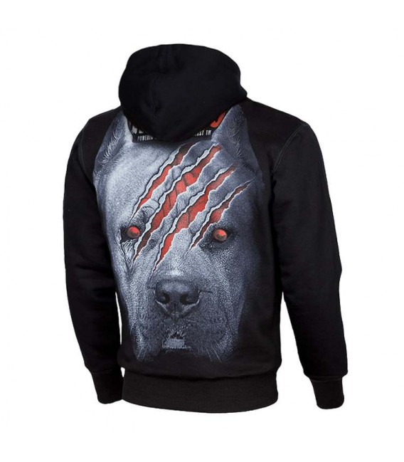 Bluza z kapturem Pit Bull model Grim Dog kolor czarny