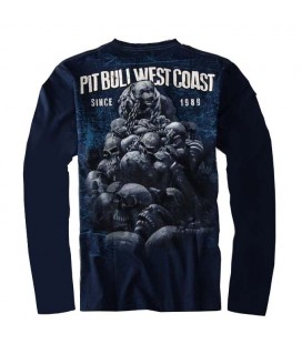 Koszulka Pit Bull West Coast model Skull Dog długi rękaw