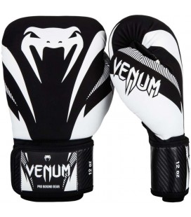Rękawice bokserskie Venum model Impact czarno białe