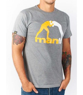 Koszulka Manto model Classic szary melanż