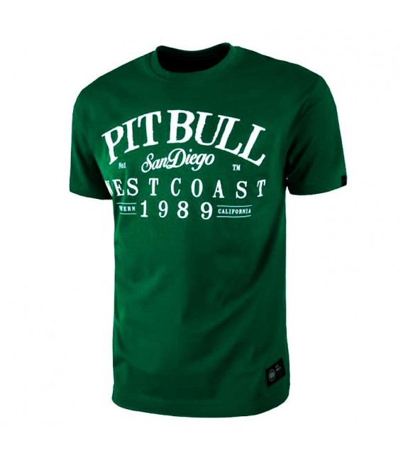 Koszulka Pit Bull model Oldschool Logo zielona