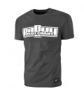 Koszulka Pit Bull model Classic Boxing ciemno szary melanż