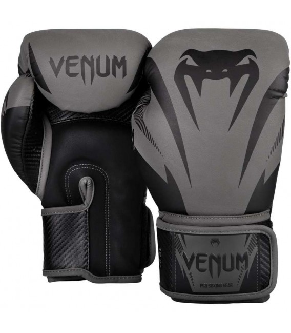 Rękawice do boksu Venum model Impact szaro czarne