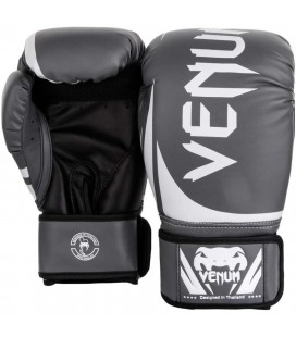Rękawice bokserskie marki Venum model Challenger 2.0 szaro białe