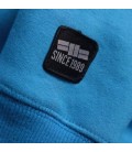 Bluza z kapturem Pit Bull model Small Logo niebieska
