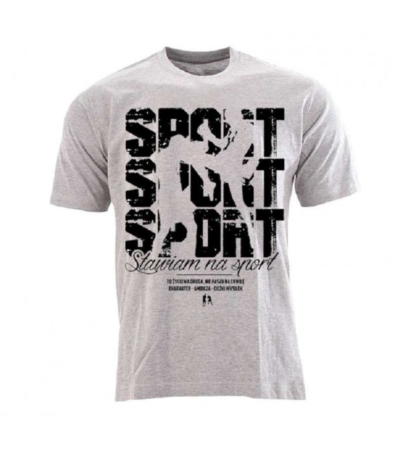 Koszulka Odziez Uliczna model Sport Sport Sport szara